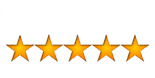 graphics showing facebook 5-star rating